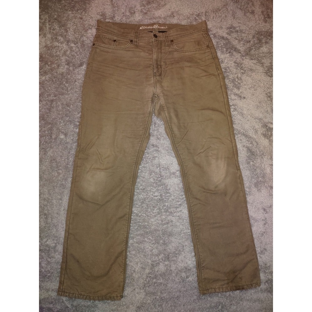 Eddie Bauer Comfort Waist Jeans Straight Leg Casual Pants Mens Size 34x32, work